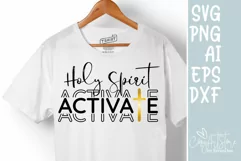 Holy spirit activates SVG, Christmas SVG, Quote Christian. Product Image 1