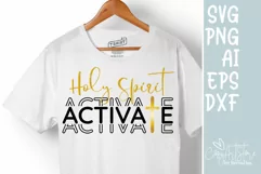 Holy spirit activates SVG, Christmas SVG, Quote Christian. Product Image 2