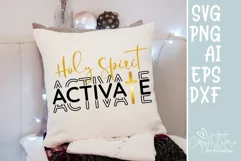 Holy spirit activates SVG, Christmas SVG, Quote Christian. Product Image 3
