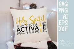 Holy spirit activates SVG, Christmas SVG, Quote Christian. Product Image 3