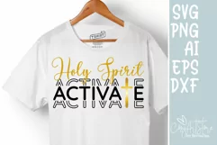Holy spirit activates SVG, Christmas SVG, Quote Christian. Product Image 2