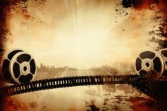 36 different vintage filmstrip backgrounds in sepia colors Product Image 21