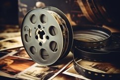36 different vintage filmstrip backgrounds in sepia colors Product Image 23