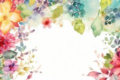 12x Floral watercolor arrangements on white background Product Image 4
