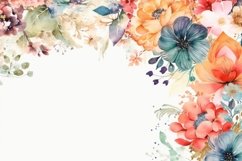 12x Floral watercolor arrangements on white background Product Image 7