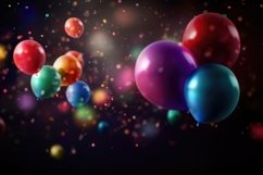 Festive balloons birthday background Product Image 1