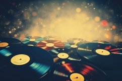 A vintage vinyl music background Product Image 1