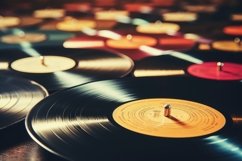A vintage vinyl music background Product Image 1