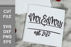 Mr & Mrs, Wedding Guestbook or Album, Hand Lettered SVG Product Image 3