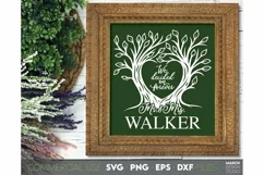 Family Tree SVG with Family Quotes and Last name design for Your gift projects or home decoration.  