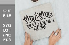 Mr & Mrs, Wedding Guestbook or Album, Hand Lettered SVG Product Image 2
