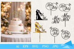 Mr and Mrs, Mr &amp; Mrs, Wedding, Cake Topper, Wedding Cake Toppers, Bride and Groom,