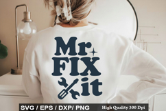 Mr fix it SVG - Retro Father's Day Design Product Image 1