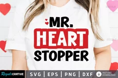 Mr heart stopper SVG, The Heart Stopper SVG Design Product Image 1