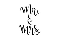 Mr Mrs SVG Cut File Product Image 1