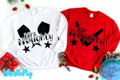 Mr Mrs Naughty Svg Ugly Christmas Sweater SVG Naughty List Product Image 1