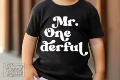 Mr Onederful SVG - 1st Birthday Boy - One Birthday Shirt PNG Product Image 3