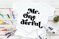 Mr Onederful SVG - 1st Birthday Boy - One Birthday Shirt PNG Product Image 2