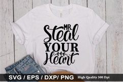 Mr steal your heart SVG - Valentine&#039;s Day Design Product Image 1