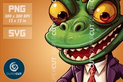 Alligator Businessman - sublimation PNG / SVG Product Image 2