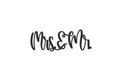 Mrs and Mr SVG Cut File Product Image 1