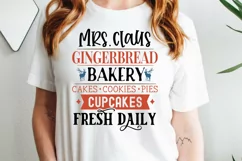 Mrs Claus Gingerbread SVG ,Christmas Sign SVG Design Product Image 2