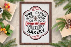 mrs claus gingerbread bakery colored svg