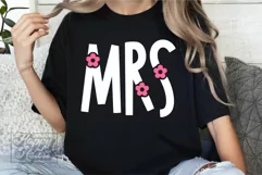 Flower Mrs SVG - Mrs Shirt SVG - Wife Bride Mode Wedding PNG Product Image 4