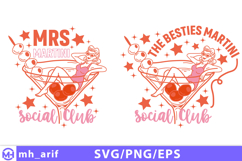 Bachelorette Party Martini Bride PNG Design Product Image 1