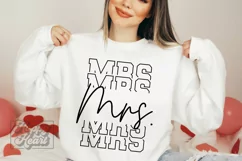 Mrs SVG - Bride Wedding - Fiancee - Engaged Era Shirt PNG Product Image 4