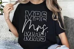 Mrs SVG - Bride Wedding - Fiancee - Engaged Era Shirt PNG Product Image 3
