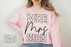 Mrs SVG - Bride Wedding - Fiancee - Engaged Era Shirt PNG Product Image 1
