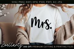 Family Love SVG MRS Valentine Mom Wife T-shirt Mug Tote Bag Product Image 4