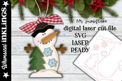 Mr Snowflake Ornament SVG For Laser Cutting Product Image 1