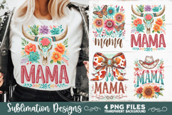 Boho Mama Western PNG Sublimation 4 Designs Product Image 9