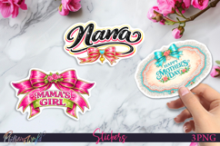 Cute Mother’s Day Floral Stickers | Mama's girl | Nana Product Image 1