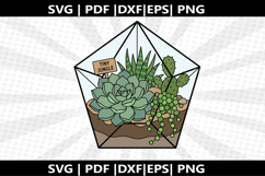 Succulent Terrarium cricut Silhouette,kids Shirt Product Image 2