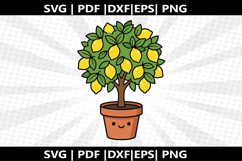 Lemon Tree Face cricut Silhouette,kids Shirt ,Cut Product Image 2