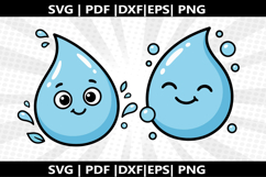 Drop of Water cricut Silhouette,kids Shirt ,Cut Product Image 1