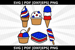 Usa ice ceram cricut Silhouette,kids Shirt Product Image 1