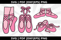 Ballet Shoes cricut Silhouette,kids Shirt Product Image 1