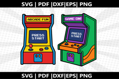 Arcade Cabinet cricut Silhouette,kids Shirt ,Cut Product Image 2