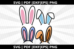 Bunny ear cricut Silhouette,kids Shirt Product Image 1