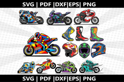 Racing bike cricut Silhouette,kids Shirt Product Image 1