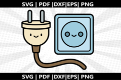 Plug &amp; Socket cricut Silhouette,kids Shirt Product Image 2