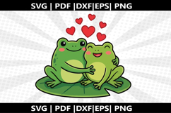 Frog Couple cricut Silhouette,kids Shirt Product Image 2