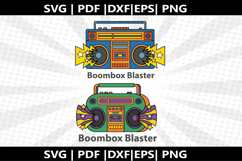 Boombox Blaster cricut Silhouette,kids Shirt ,Cut Product Image 1