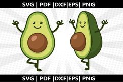 Avocado Yoga SVG cricut Silhouette,kids Shirt ,Cute Svg, Product Image 1