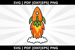 Carrot Rocket cricut Silhouette,kids Shirt ,Cut Product Image 1