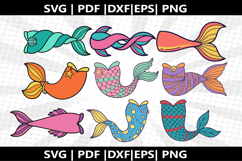 Mermaid tail cricut Silhouette,kids Shirt Product Image 1